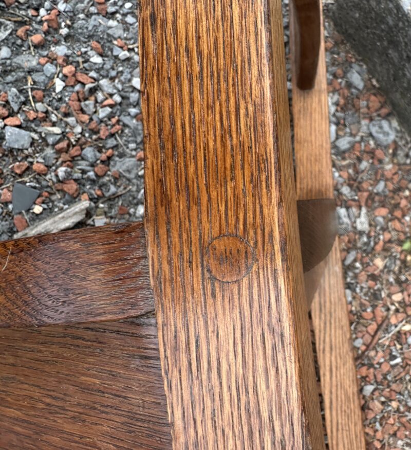 Antique Stickley Brothers Small Game Chair - Image 6