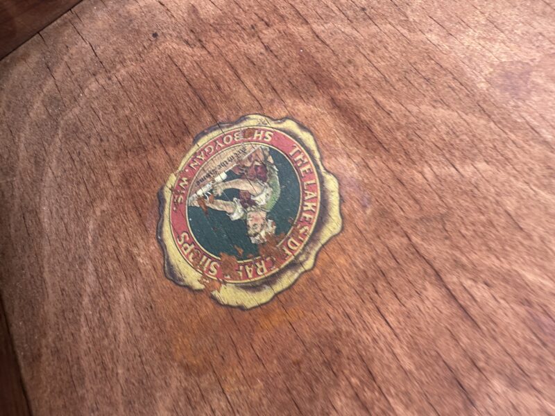 Antique "Lakeside Shops" Footstool circa 1910 - W7978 - Image 11
