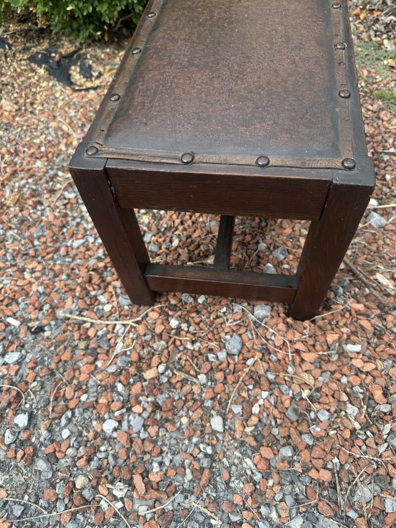 Antique "Lakeside Shops" Footstool circa 1910 - W7978 - Image 6