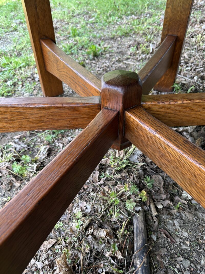 Antique Hex Top L & J G STICKLEY TABLE w5098 - Image 3