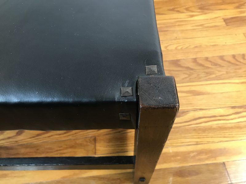 Antique Rare  GUSTAV STICKLEY FOOTSTOOL    W7573 - Image 13