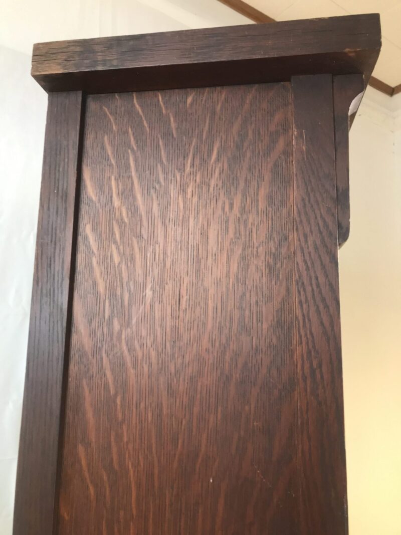 Antique "Colonial"  ARTS and CRAFTS   GRANFATHER CLOCK   W5738 - Image 18