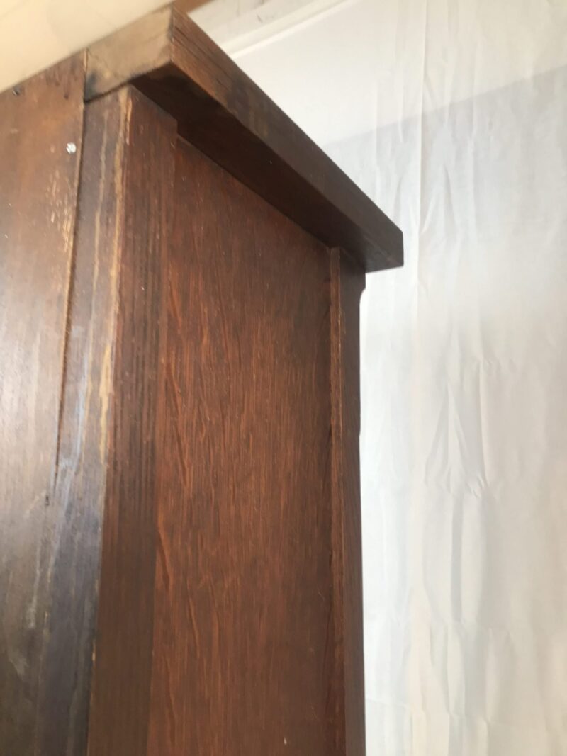 Antique "Colonial"  ARTS and CRAFTS   GRANFATHER CLOCK   W5738 - Image 21