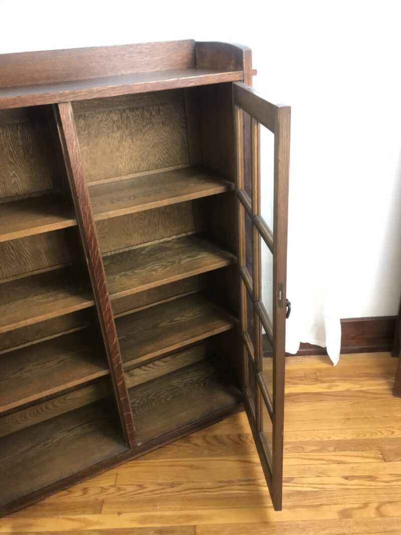 Superb Antique GUSTAV STICKLEY   Two Door Bookcase with keys thru tenon construction   W7465 - Image 19
