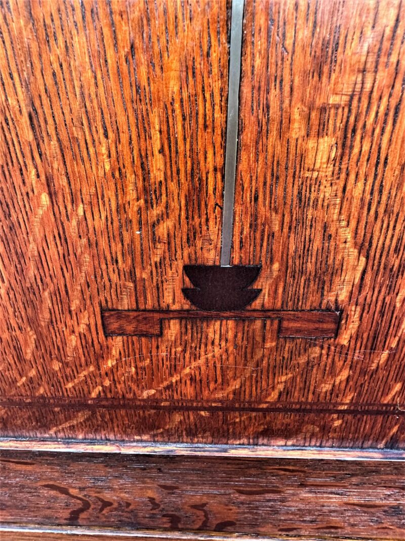 Important GUSTAV STICKLEY Music Cabinet with Inlay  Circa 1901   W7251 - Image 4