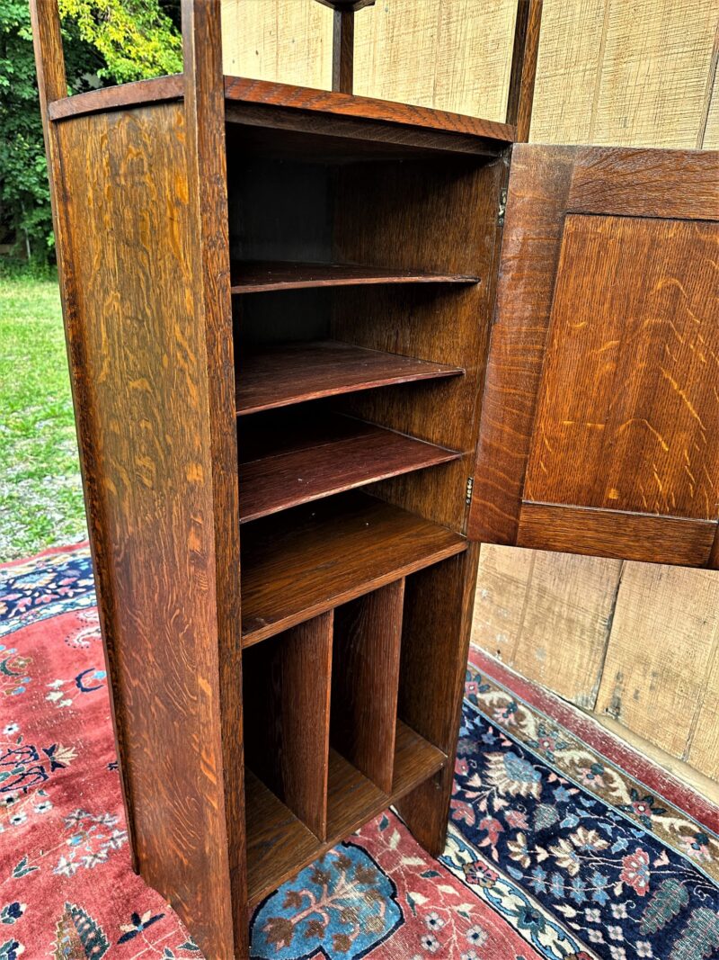 Important GUSTAV STICKLEY Music Cabinet with Inlay  Circa 1901   W7251 - Image 6
