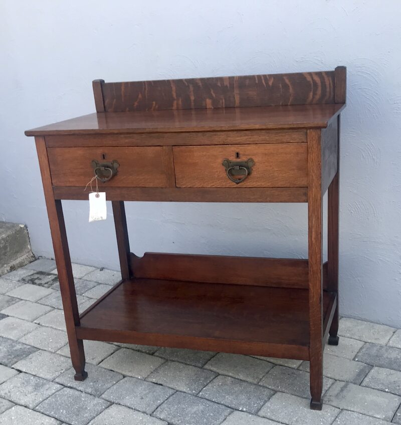 Antique Stickley Brothers Serving Table/Small Side Table - Image 6