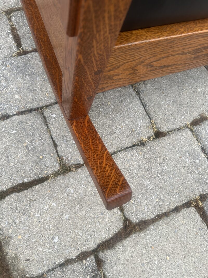 ANTIQUE L&JG STICKLEY MORRIS ROCKING CHAIR - Image 8