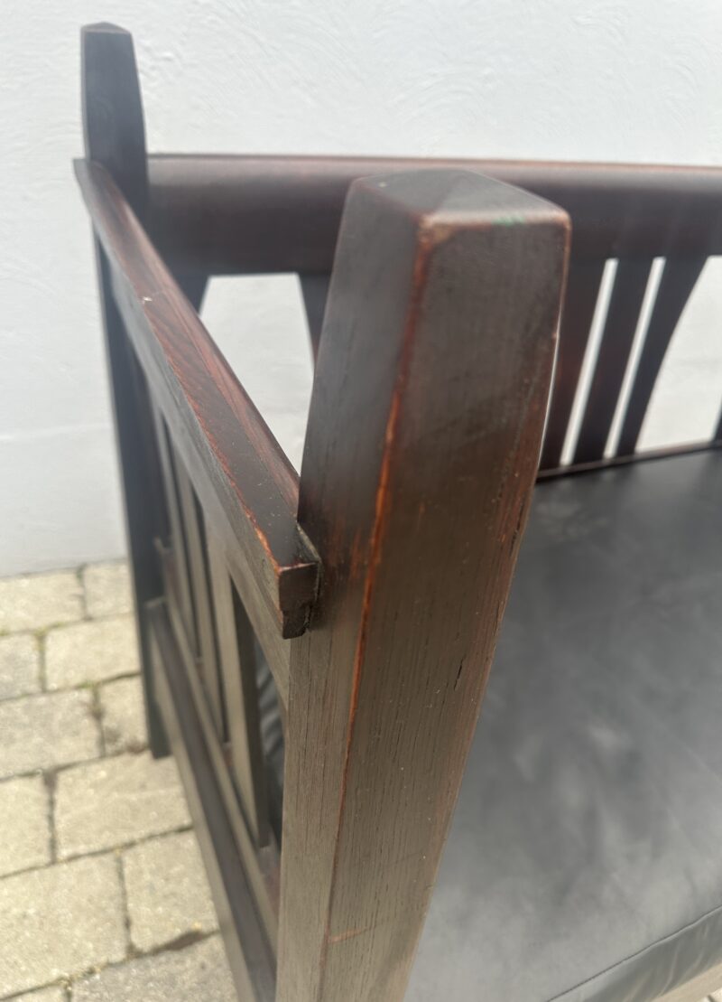 ANTIQUE GUSTAV STICKLEY EARLY RARE DIVANE SETTLE - Image 6
