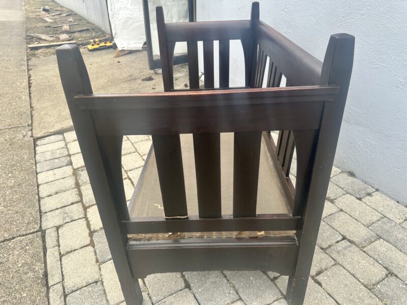 ANTIQUE GUSTAV STICKLEY EARLY RARE DIVANE SETTLE - Image 18