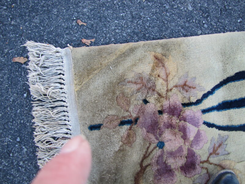 Antique Art Deco Chinese Rug - Image 11