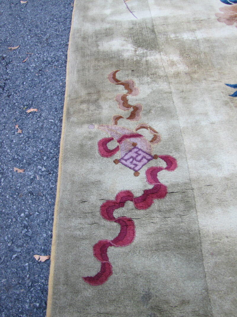 Antique Art Deco Chinese Rug - Image 7