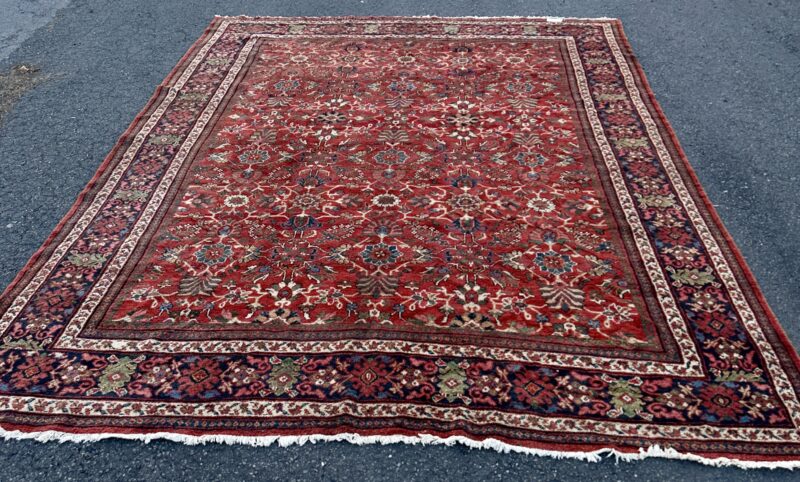 ANTIQUE PERSIAN MAHAL ORIENTAL RUG - Image 7