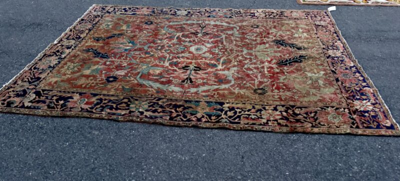 ANTIQUE PERSIAN HERIZ ORIENTAL RUG - Image 24