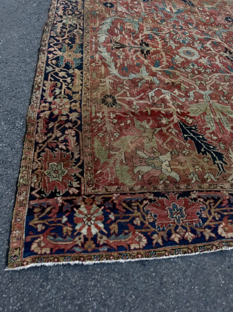 ANTIQUE PERSIAN HERIZ ORIENTAL RUG - Image 27