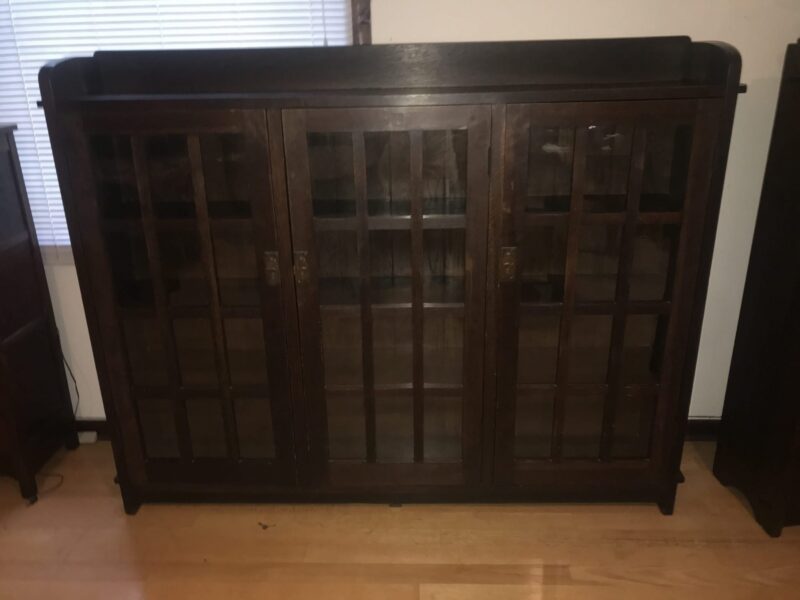 Early L&jG Stickley 3 Door Bookcase W7236 - Image 20