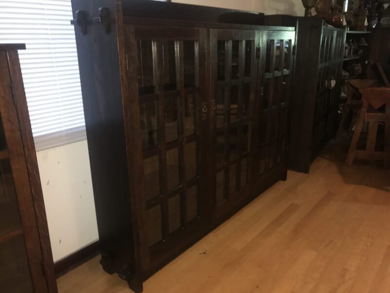 Early L&jG Stickley 3 Door Bookcase W7236 - Image 18