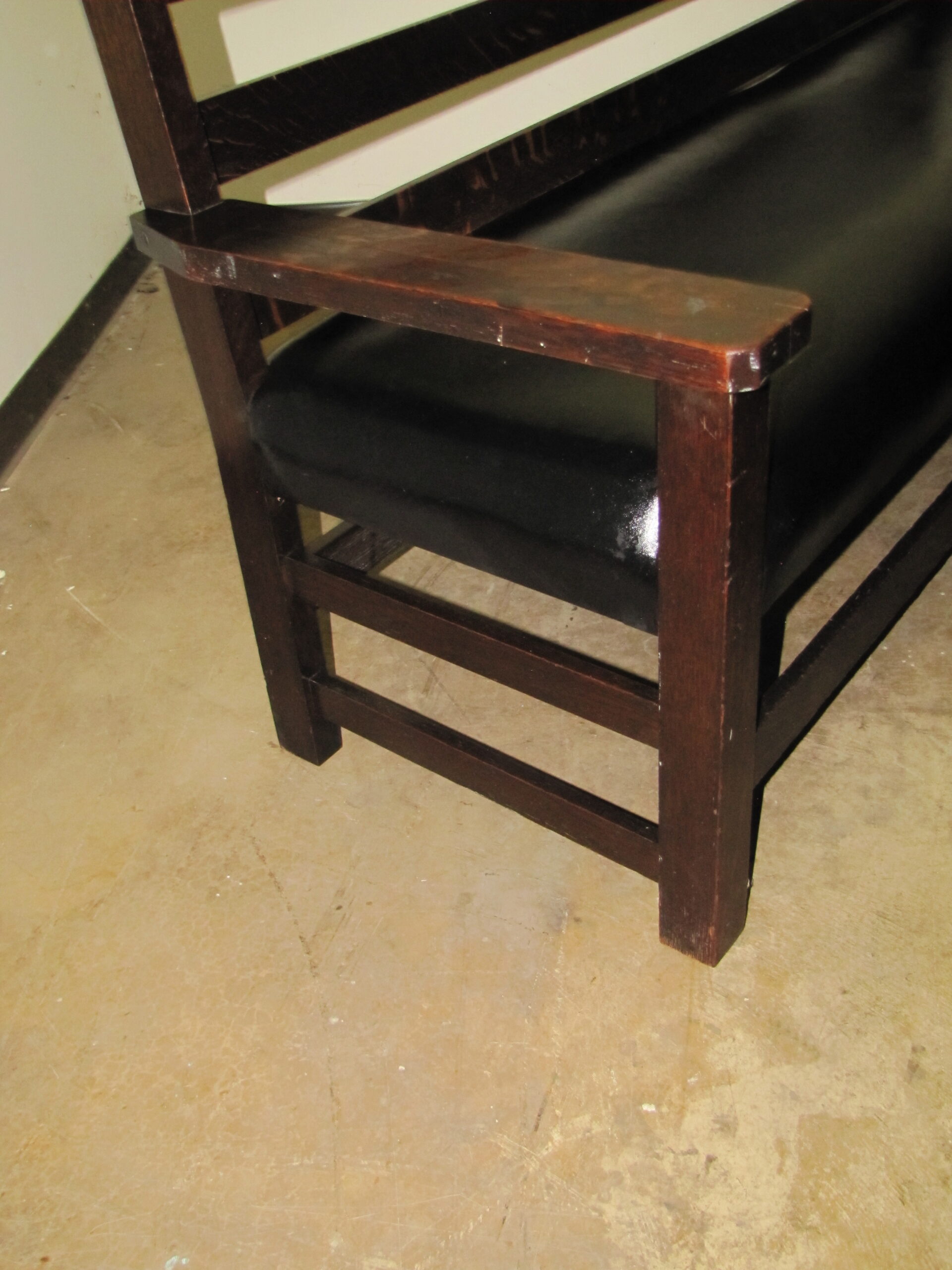 Antique Charles Limbert settle - w2724 - Image 6