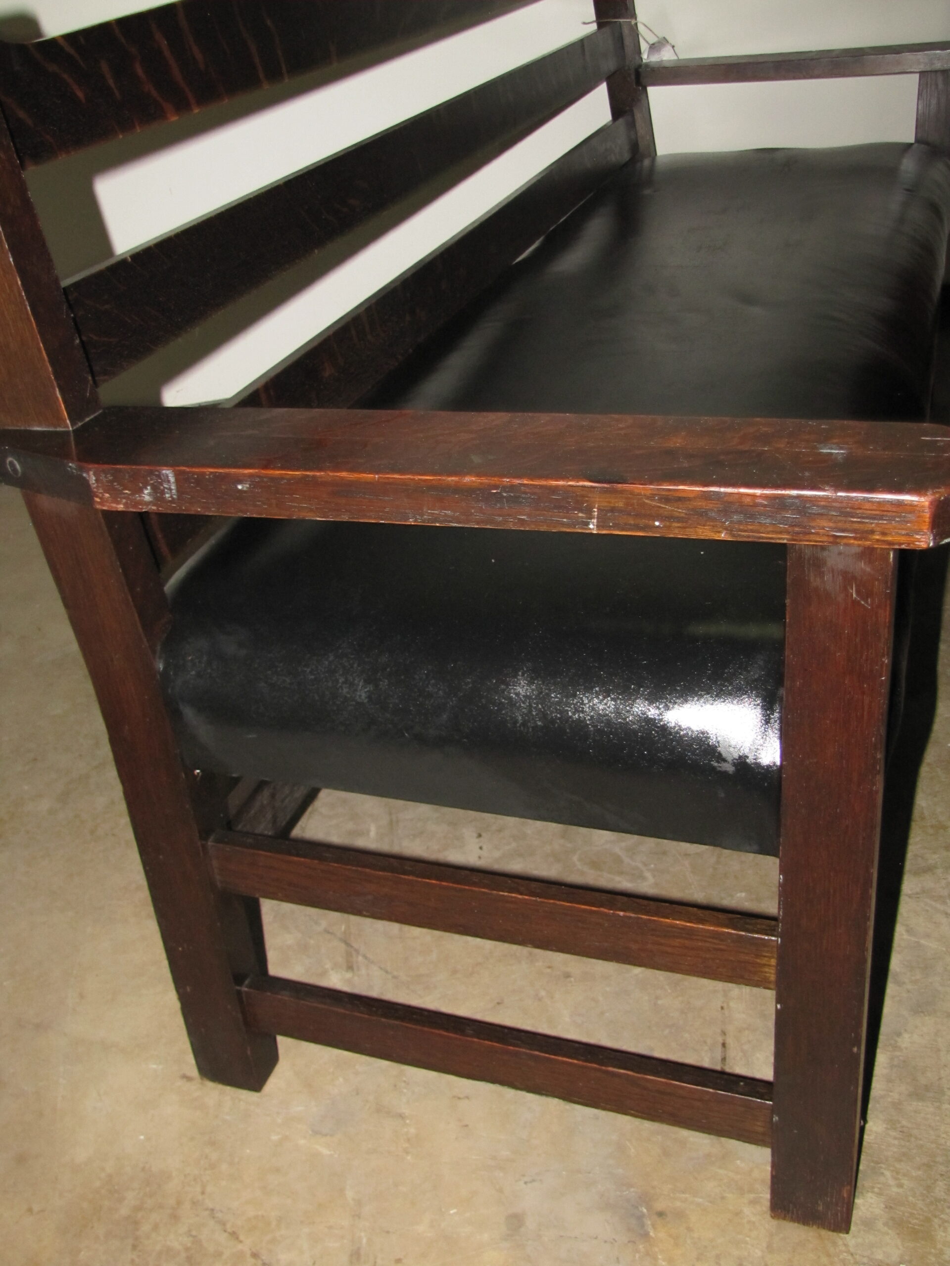 Antique Charles Limbert settle - w2724 - Image 13