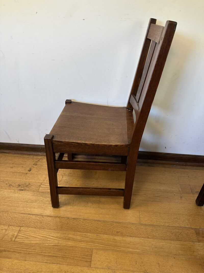 Set of 4 Antique L&JG STICKLEY dining room chairs - w8102 - Image 13