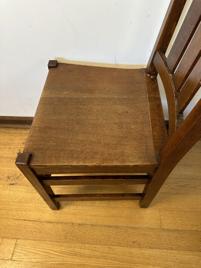 Set of 4 Antique L&JG STICKLEY dining room chairs - w8102 - Image 5