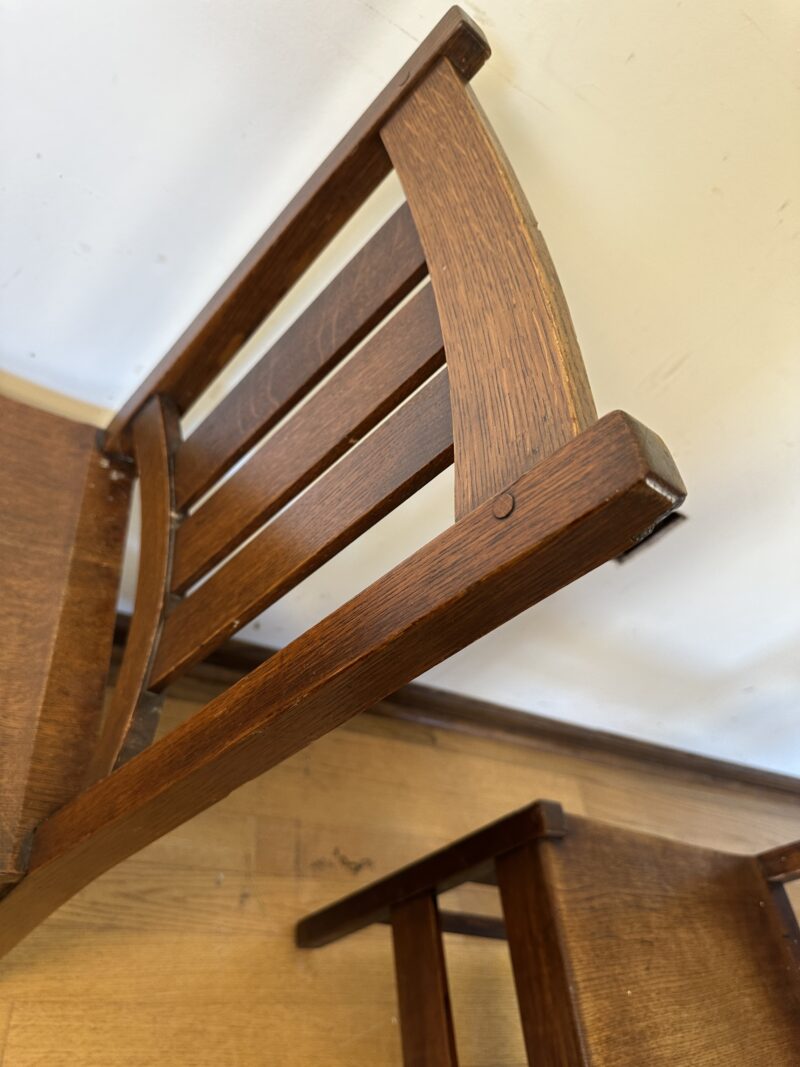 Set of 4 Antique L&JG STICKLEY dining room chairs - w8102 - Image 12