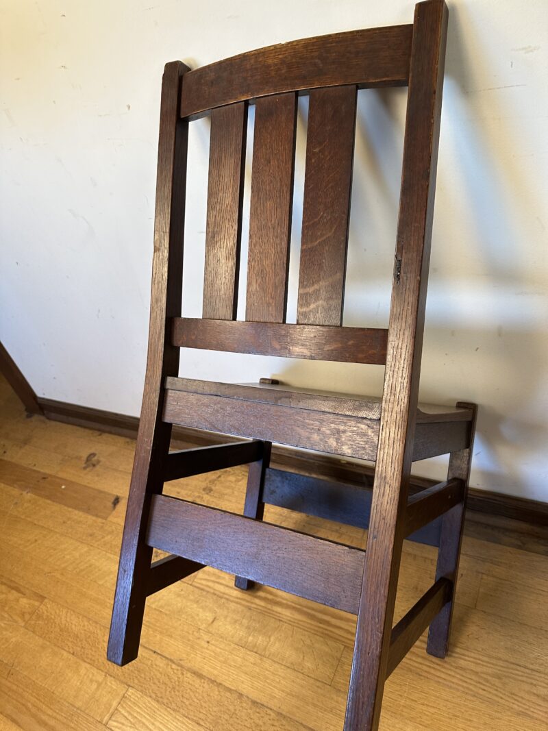 Set of 4 Antique L&JG STICKLEY dining room chairs - w8102 - Image 9