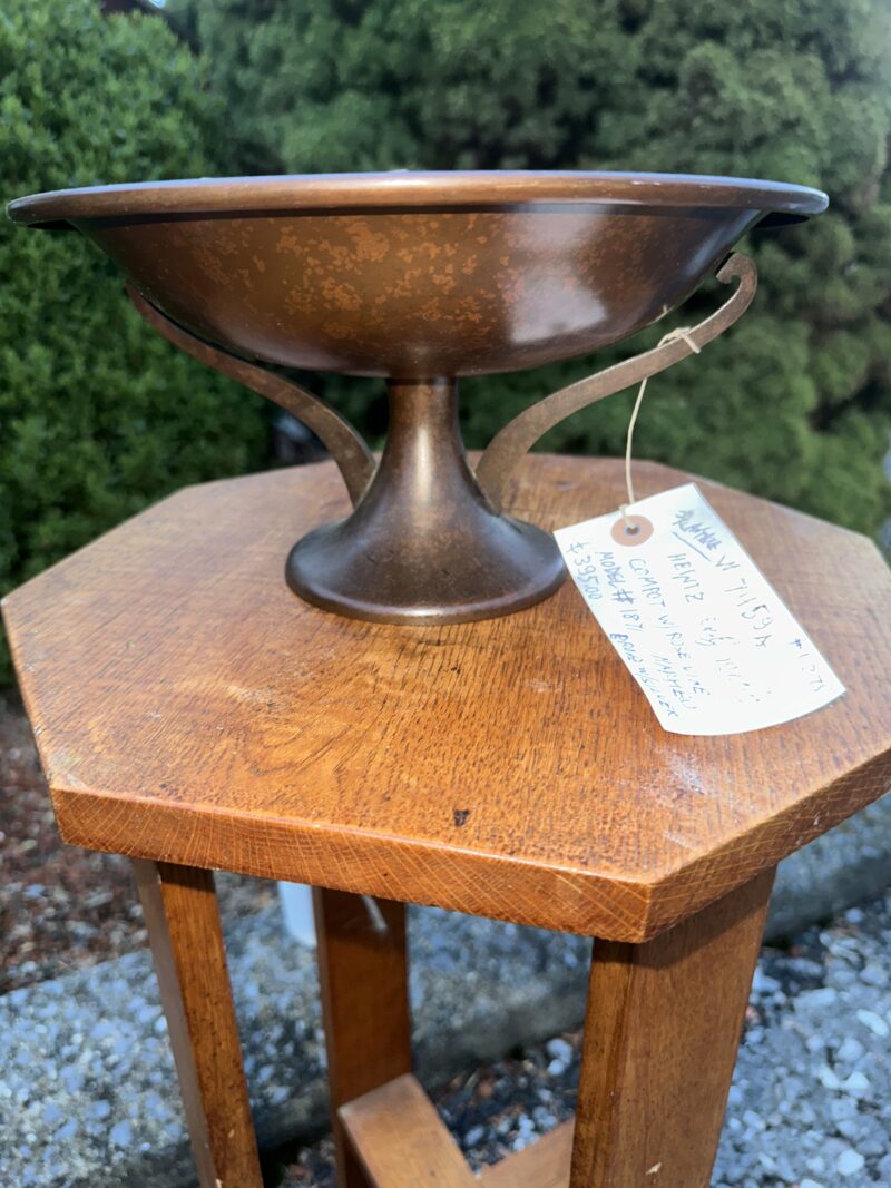Antique Heintz Compote w/ Rose Vine Decoration, Model 1871. - Image 11
