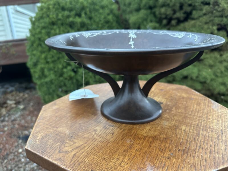 Antique Heintz Compote w/ Rose Vine Decoration, Model 1871. - Image 15