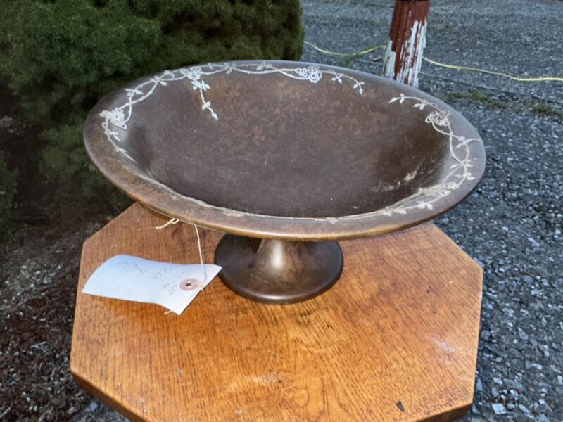 Antique Heintz Compote w/ Rose Vine Decoration, Model 1871. - Image 14