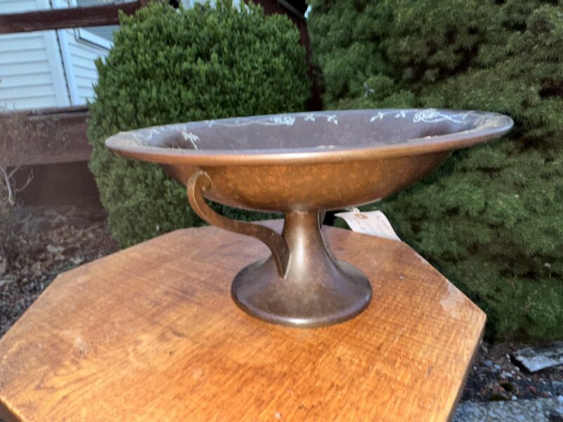 Antique Heintz Compote w/ Rose Vine Decoration, Model 1871. - Image 7