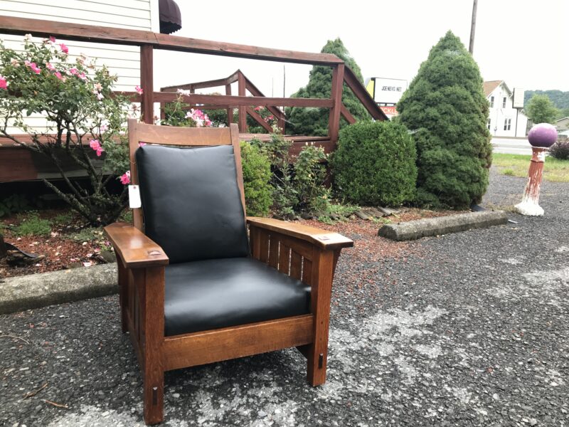 Good antique Gustav Stickley Morris Chair - Sold! - Image 12