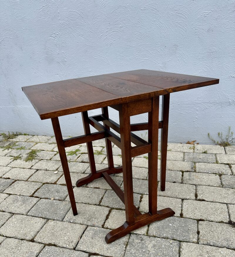 Antique Arts & Crafts Small Drop Leaf Table - Stickley Era - Image 18