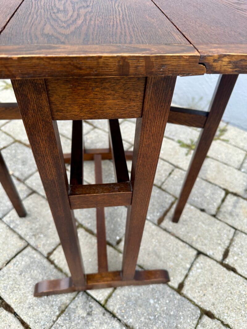 Antique Arts & Crafts Small Drop Leaf Table - Stickley Era - Image 17