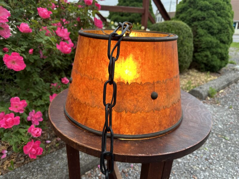 Antique Arts & Crafts Mica shade lamp - w2529 - Image 10