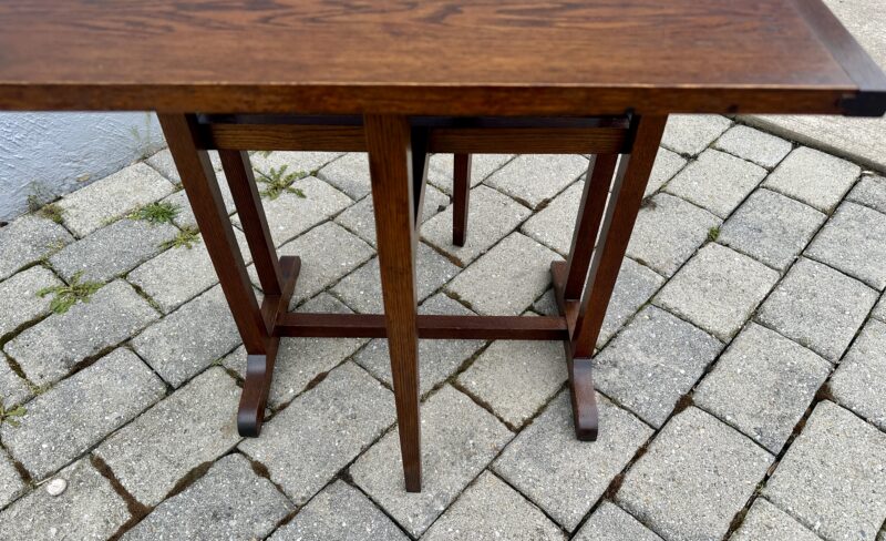Antique Arts & Crafts Small Drop Leaf Table - Stickley Era - Image 14