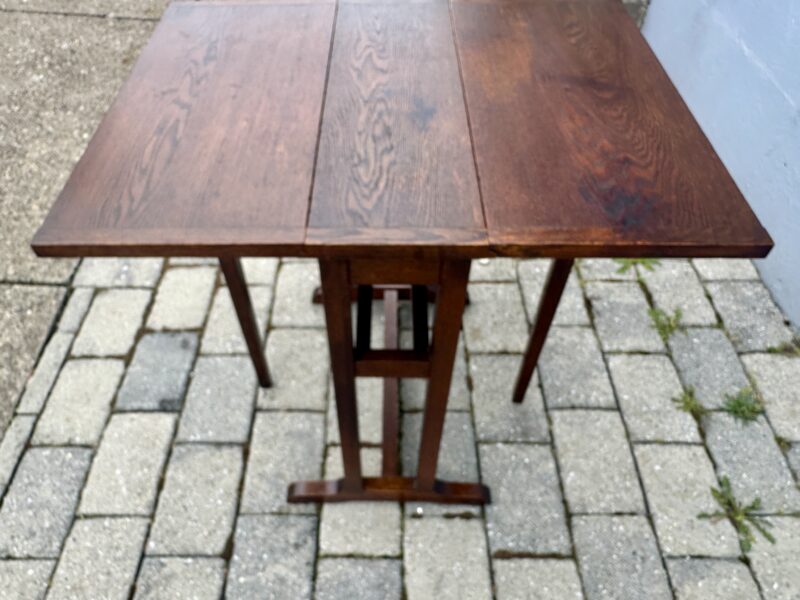 Antique Arts & Crafts Small Drop Leaf Table - Stickley Era - Image 9
