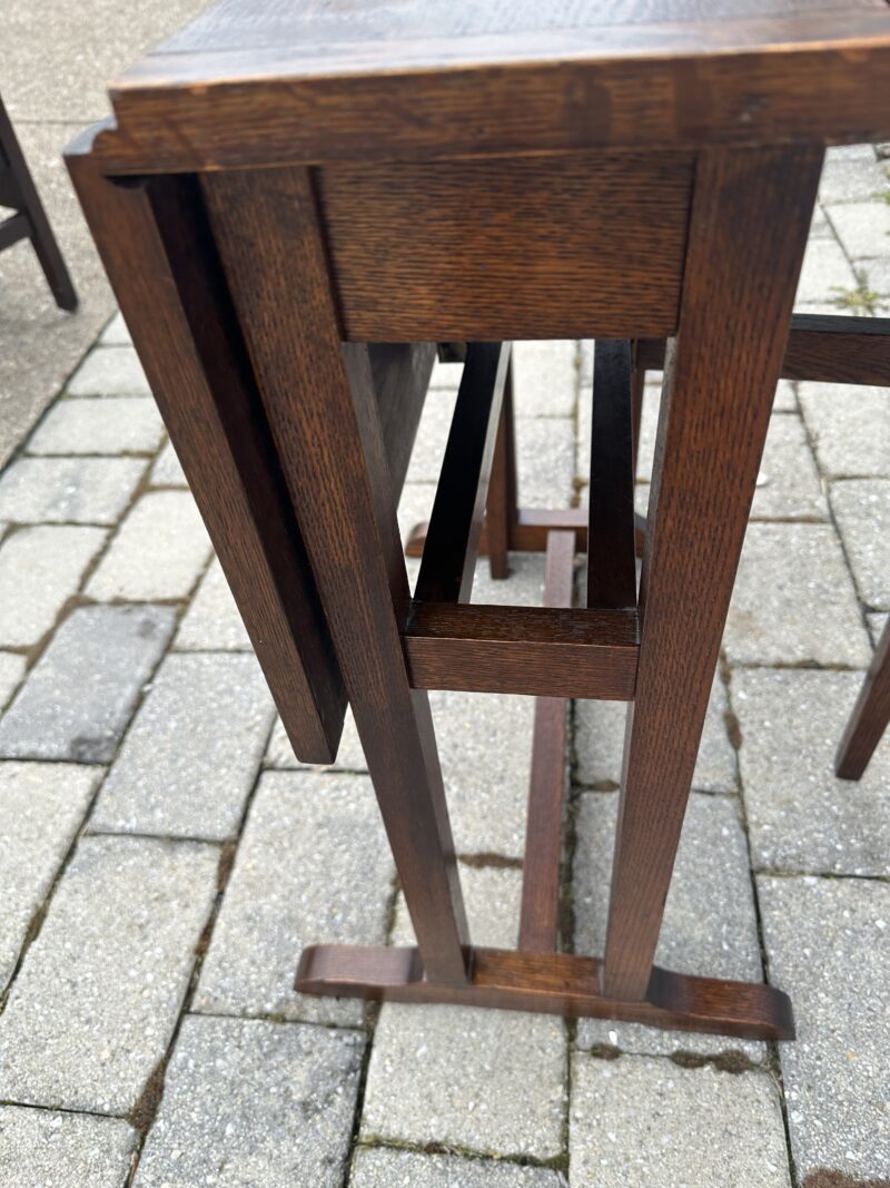 Antique Arts & Crafts Small Drop Leaf Table - Stickley Era - Image 6