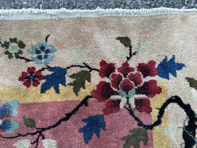 Antique Art Deco Chinese Oriental Rug   APPROX. 4'X7' Good Condition - Image 17