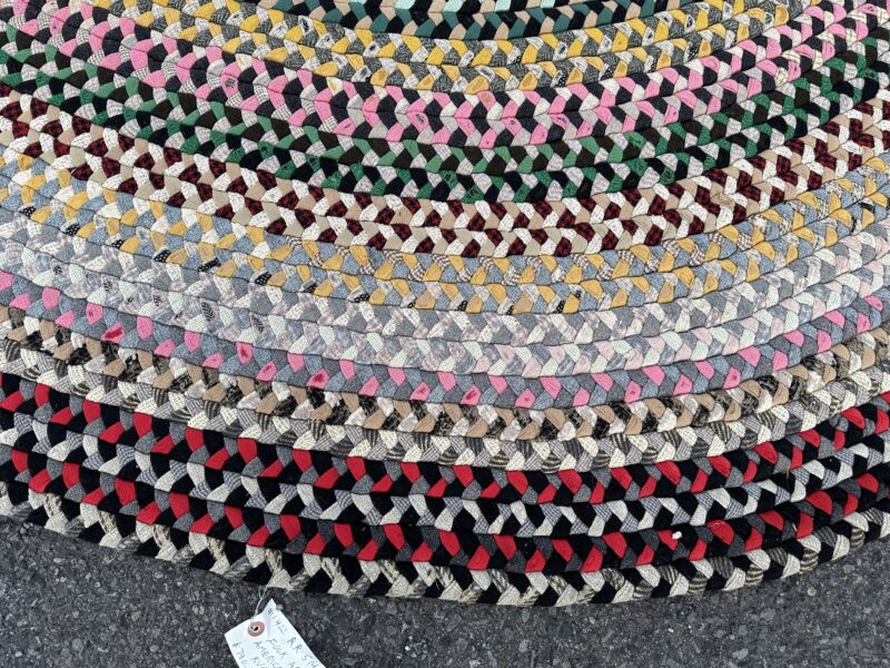 Superb 1940's Folk Art American braided rug - RR5142 - Image 19