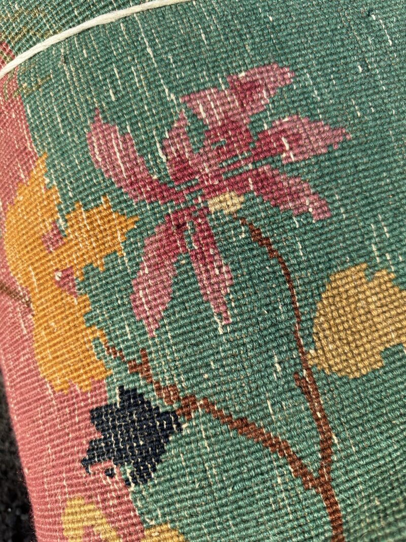 Superb Antique Deco Chinese Rug, Dark Fuschia and Fern Green - RR4671 - Image 12