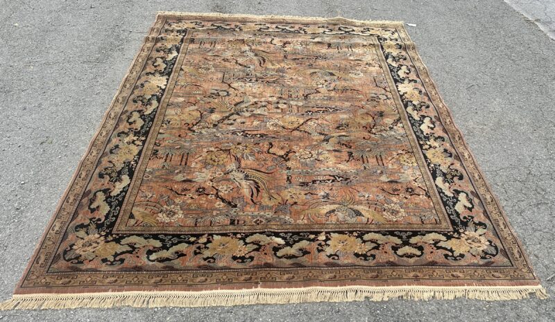 Good Antique Anglo-Persian "Bird of Paradise" Rug - RR5307 - Image 5
