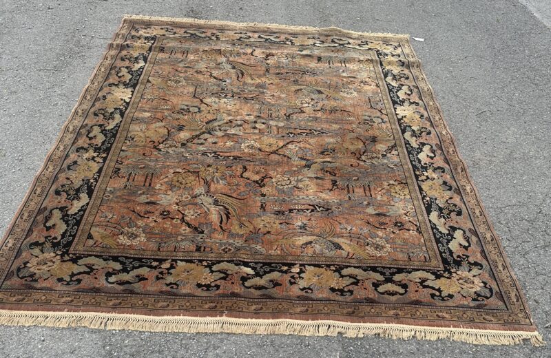 Good Antique Anglo-Persian "Bird of Paradise" Rug - RR5307 - Image 3