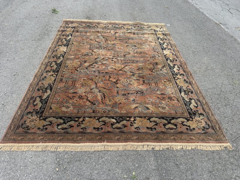 Good Antique Anglo-Persian "Bird of Paradise" Rug - RR5307