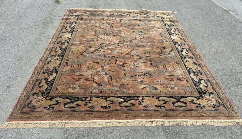 Good Antique Anglo-Persian "Bird of Paradise" Rug - RR5307 - Image 7