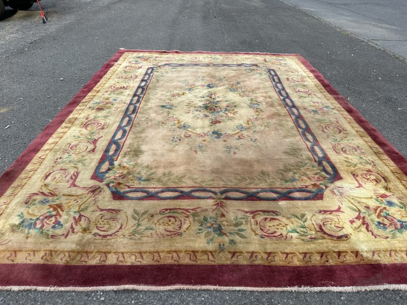 Antique Art Deco Chinese Rug RR3539