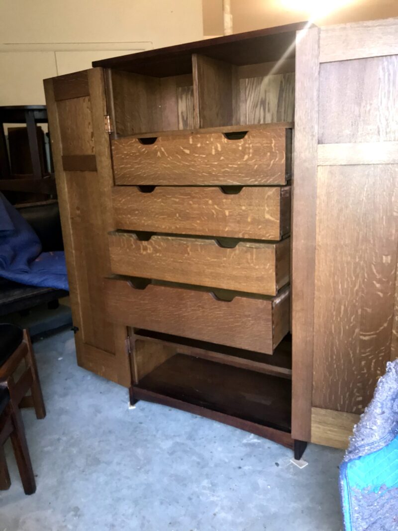 Antique Gustav Stickley Two-Door Wardrobe - Image 2
