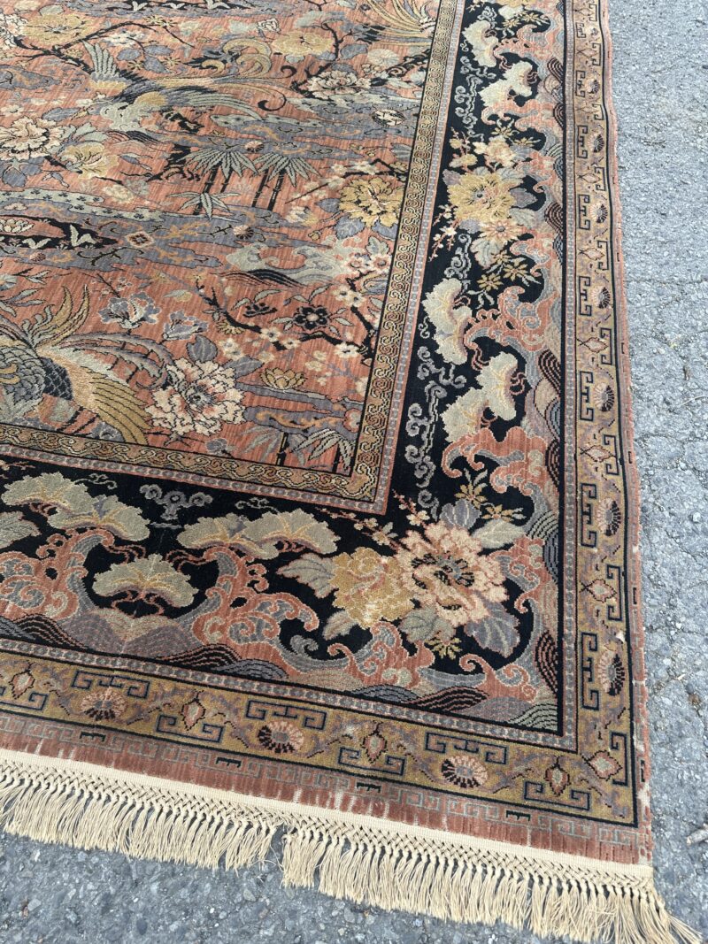 Good Antique Anglo-Persian "Bird of Paradise" Rug - RR5307 - Image 12