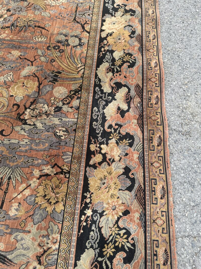 Good Antique Anglo-Persian "Bird of Paradise" Rug - RR5307 - Image 11