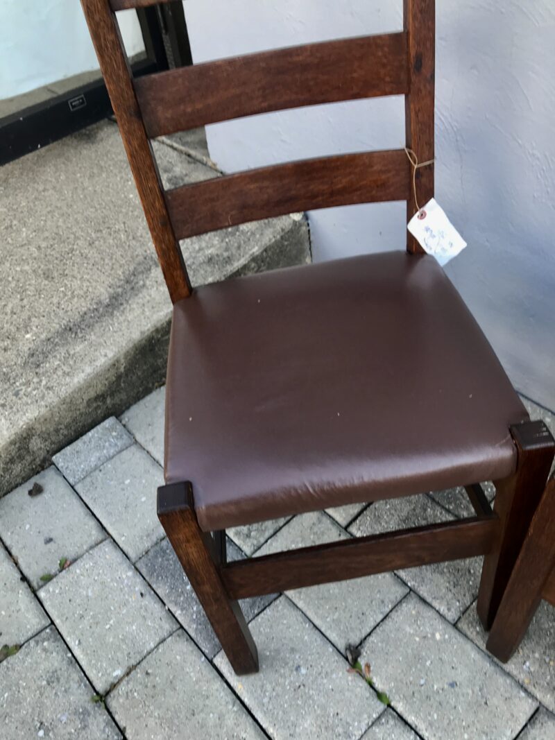 Set of Four (4) Gustav Stickley Dining Chairs - Image 7